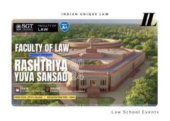 National Youth Parliament Competition, 2024 By SGT University, Gurugram [31-01 June 2024]