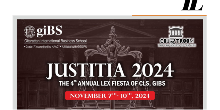 JUSTITIA- 4th Annual Lex Fiesta by Gitarattan International Business School [Cash Prizes Worth Rs 1.65L]: Register by Oct 10