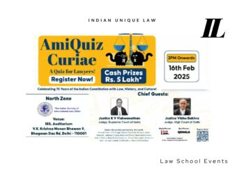AmiQuiz Curiae National Legal Quiz – North Zone Round In Delhi On Feb 16
