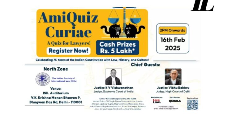 AmiQuiz Curiae National Legal Quiz – North Zone Round In Delhi On Feb 16